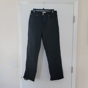 Black Madewell Curvy 90s Straight Jeans